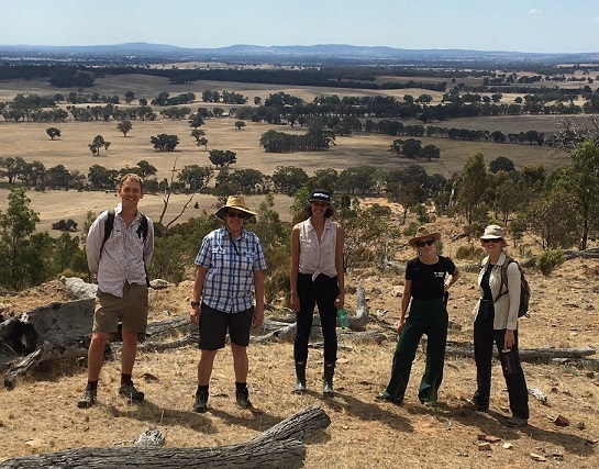 The team at Vegetation Link on a field trip at a covenented site.