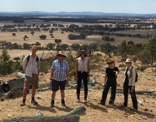 The team at Vegetation Link on a field trip at a covenented site.