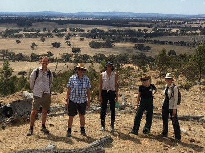 The team at Vegetation Link on a field trip at a covenented site.